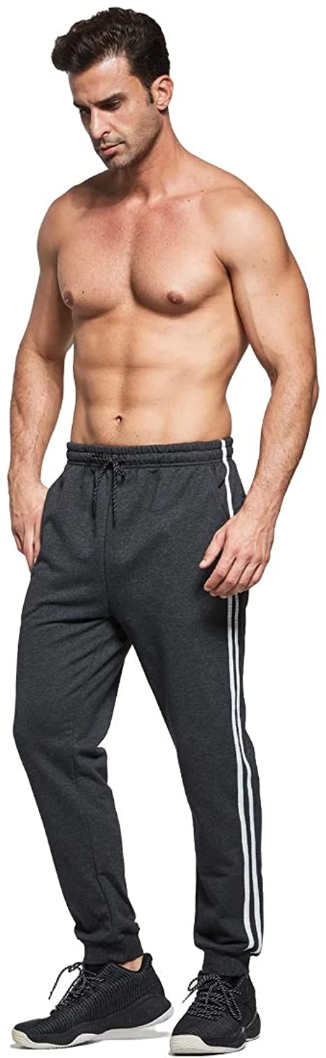 Men Track Suit Bottoms Sports Wear Workout Joggers Bottoms Cotton with Pockets