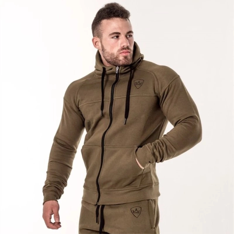 Wholesale Long Sleeves Fitting Comfortable Men Jogging Suit Sportswear with Custom Colour (GST-Jogging-CV02 (1))