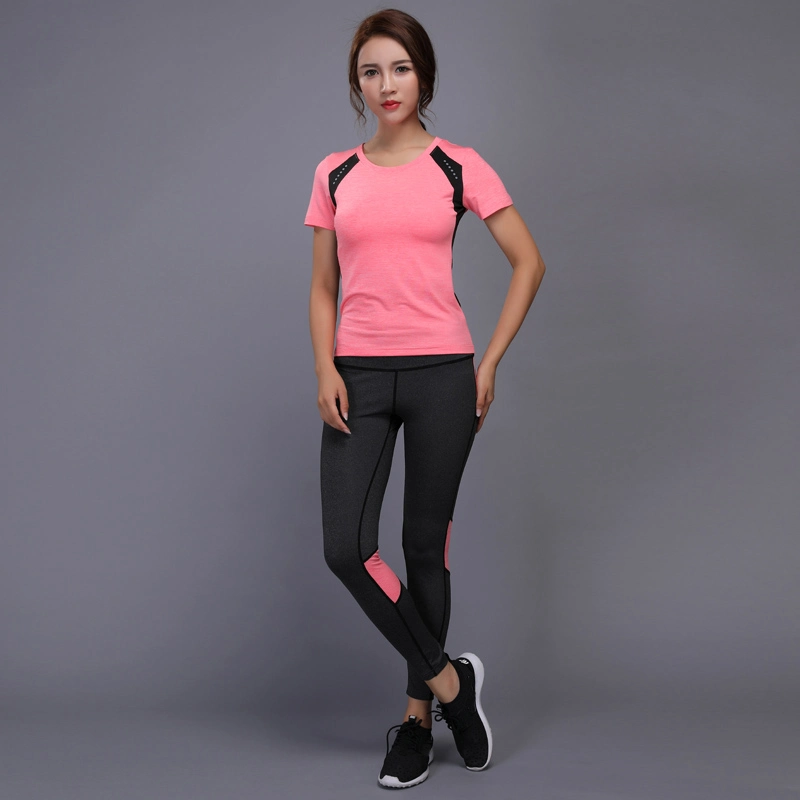 Women Yoga Set Gym Fitness Clothes Tennis Shirt+Pants Running Tight Jogging Workout Yoga Leggings Sport Suit Plus Size