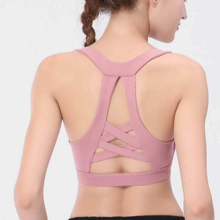 Sports Bra Shock - Proof Gathered Yoga Back Yoga Vest Type Sports Underwear Women