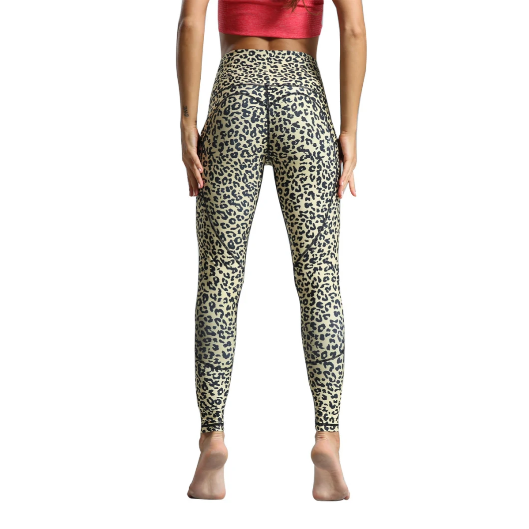 Leopard Print Sexy Women Fitness Breathable Training Leggings Yoga Pants
