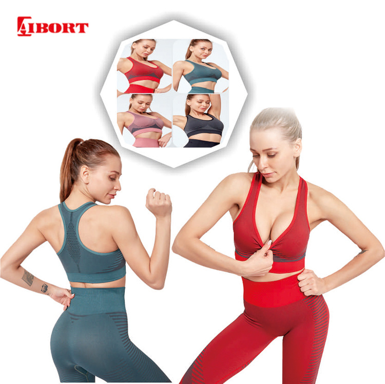 Aibort Wholesale Workout Clothing Seamless Gym Yoga Set Women (YG-2020114)