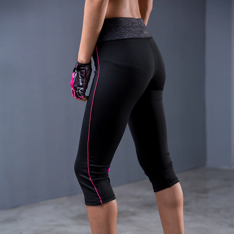 Women Yoga Capris Pants 3/4 Length Tights Workout Leggings