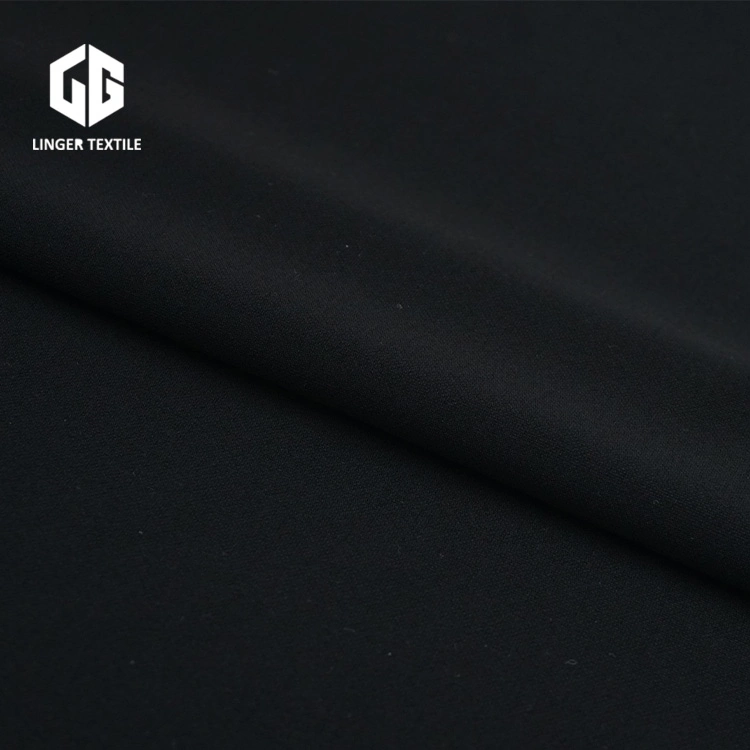 Classic Knitted Fabric Polyester Interlock with Elastane for Fashion