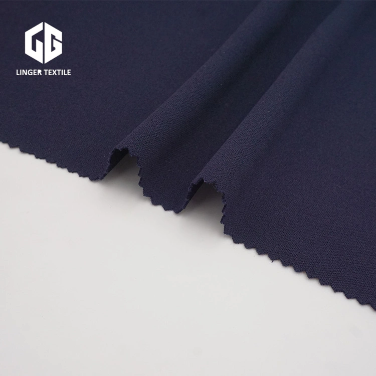 High Quality 100d Polyester Crepe Fabric with Elastane for Apparel