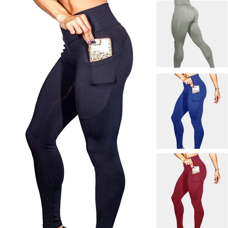 Yoga Pants with Pockets Women Sport Leggings Jogging Workout Running Leggings Stretch High Elastic Gym Tights