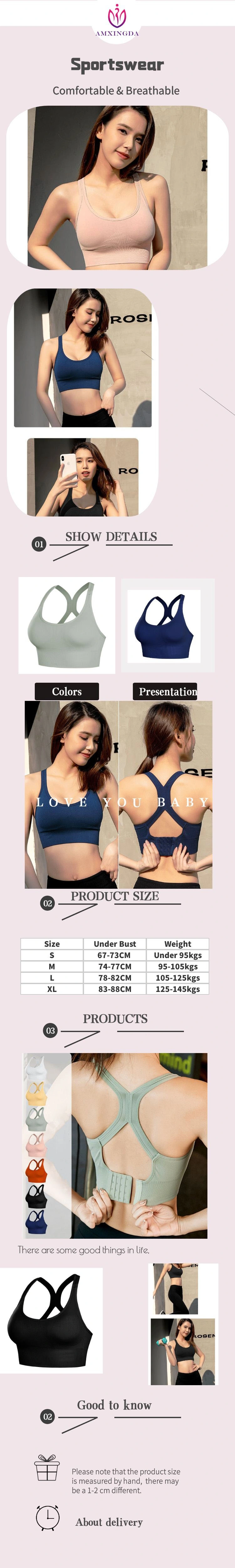 Budget Saving Pink Camo Clothing Athletic Wear Bra Sport Bra Top Fitness High Impact Sports Bra