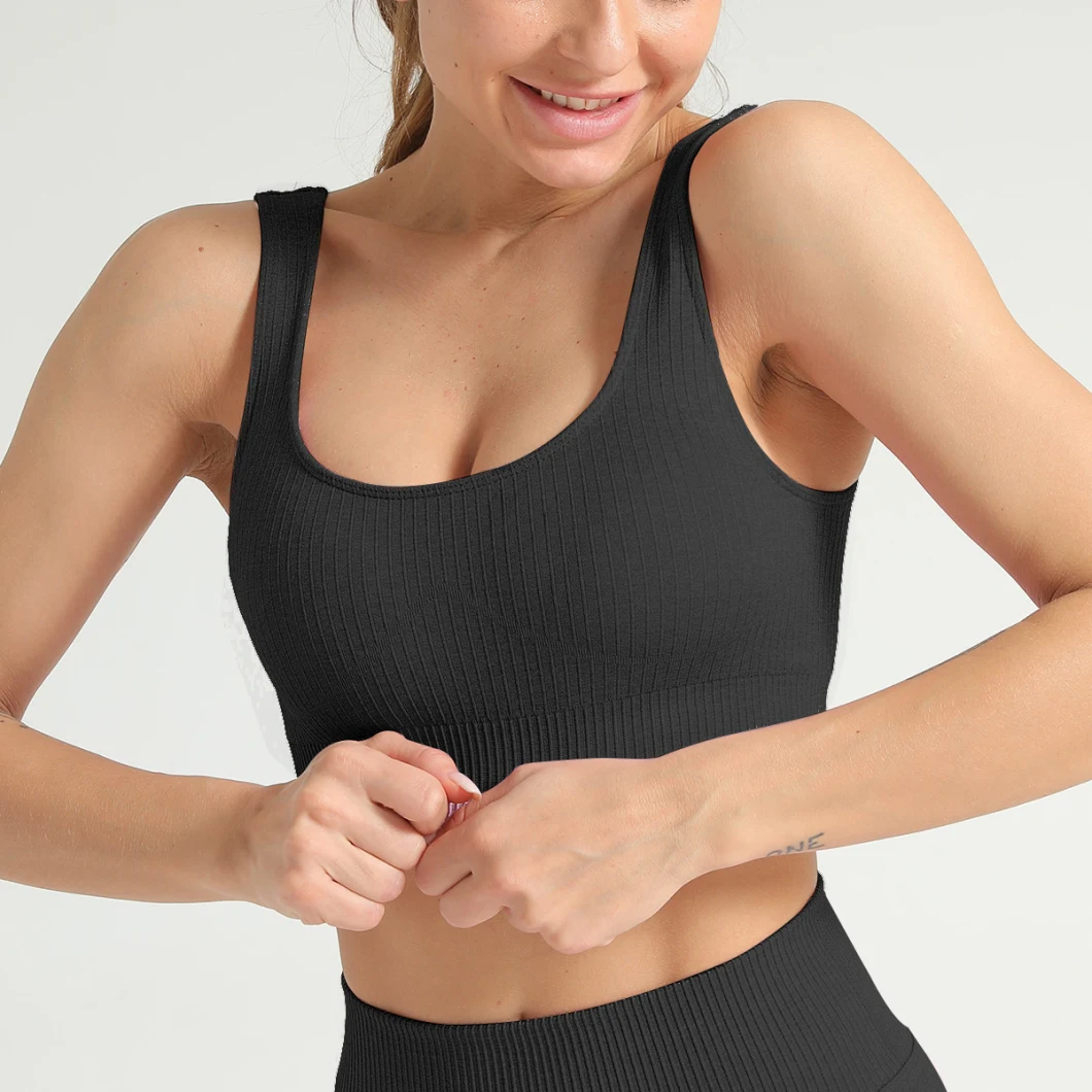 Breathable Women Yoga Tops Bra Solid Color Sexy Sports Wear Outdoor Exercise Clothes