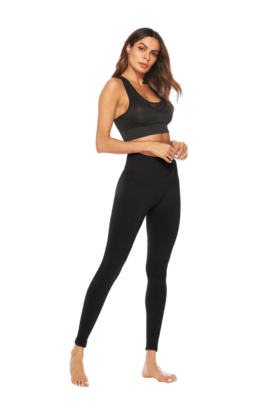 Women Fitness Striped Yoga Pants High Waist Leggings Push up Tight Sportswear Workout Sport Gym Leggings