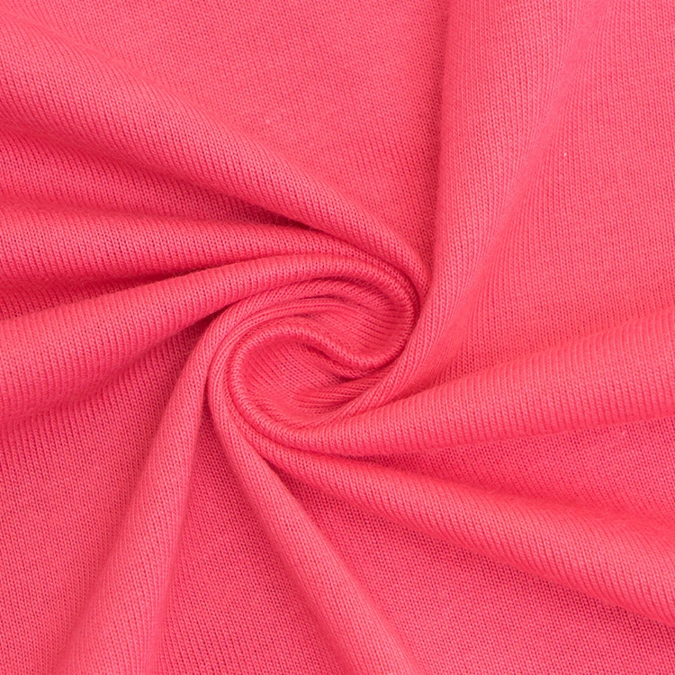 Stock Fabric Best Seller 100% Cotton Lycra Knitted Single Jersey Terry Fabric for T-Shirt