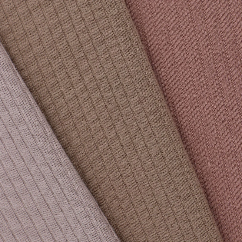 New Color 95% Polyester 5% Spandex Fabric Rayon Spandex Yarn Dyed Striped Rib Fabric