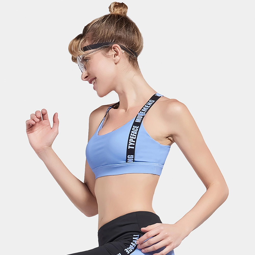 2020 New Fashion Sports Underwear Shockproof Running Gathering Bra Fitness Bra Yoga Vest