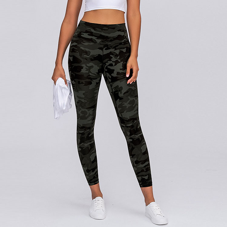 New Best Selling Yoga Products Sportswear Printed Camo Yoga Leggings