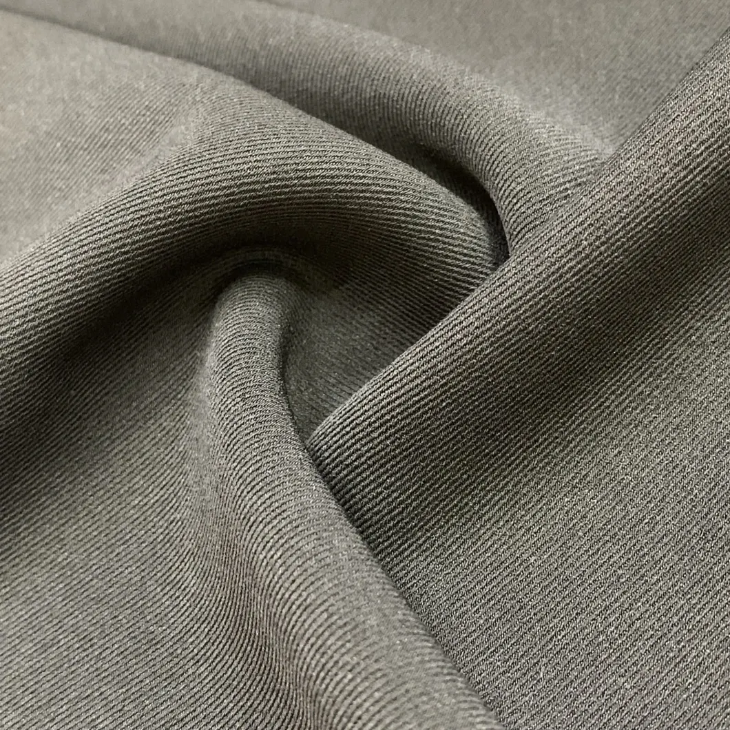350GSM 92%Polyester 8%Spandex Twill Double Weave Elastane Fabric with Soft Handfeel