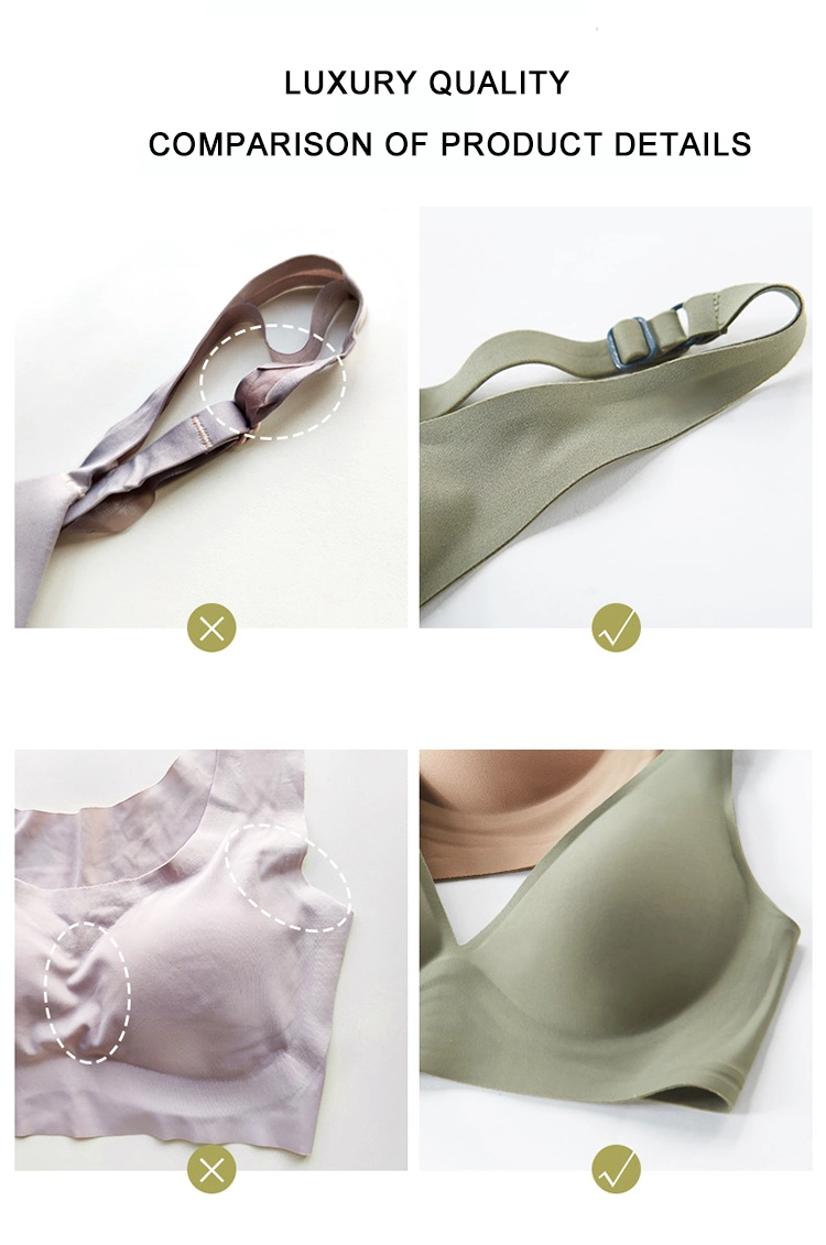 New Style Super Comfort Support Bra Seamless Jelly Bra Underwear Cheap Ladies Bra Manufacturer