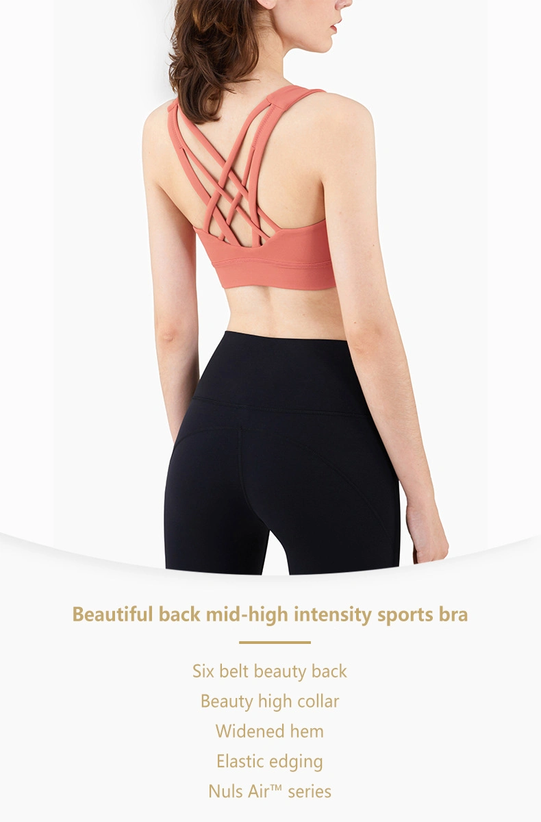 High Quality Women Yoga Sports Bra Custom Logo Sexy Seamless Bras