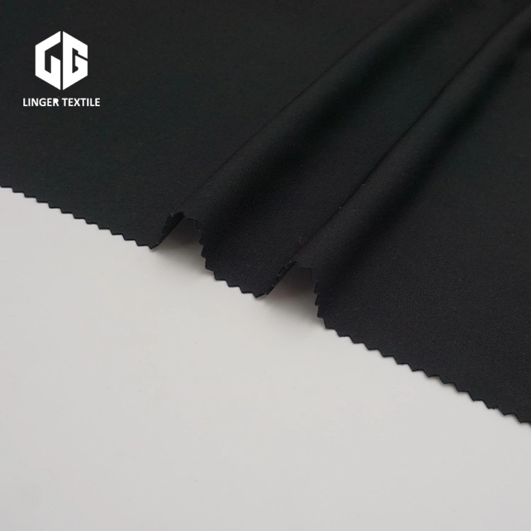 Classic Knitted Fabric Polyester Interlock with Elastane for Fashion