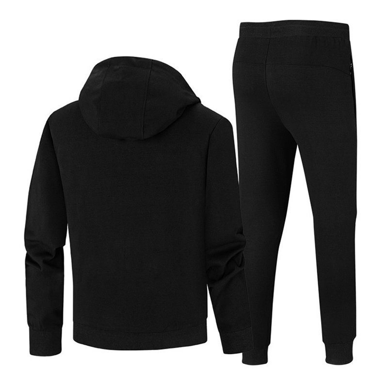 Mens Gym Bodybuilding Muscle Hoodie Training Joggers Outdoor Wear Workout Zipper up Stripe Tracksuit