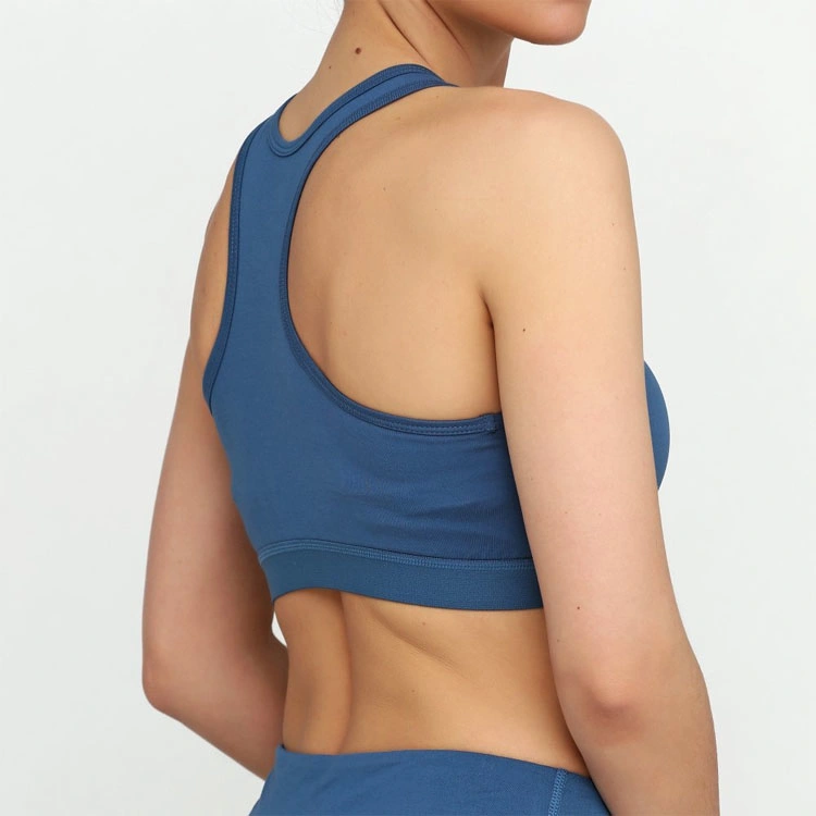 OEM Custom Logo Nylon Spandex Fabric Sports Yoga Bra