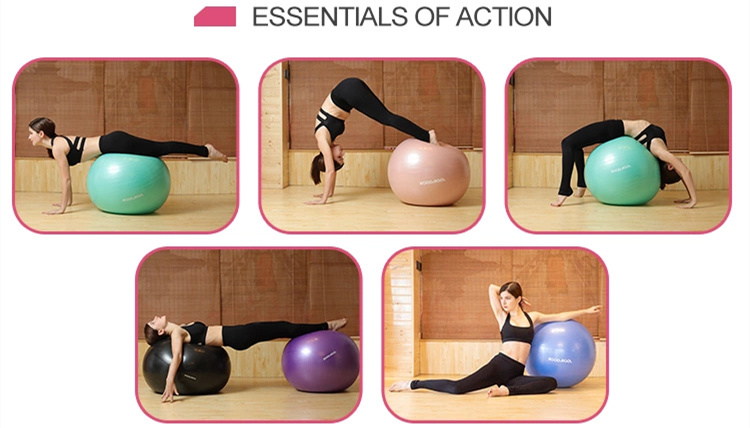 Exercise Gym Burst Exercise Stability Swiss Balance Trainer PVC Yoga Ball