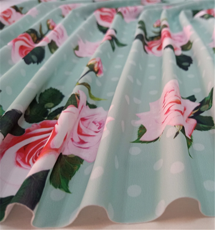 84 Nylon 16 Elastane Jersey Floral Design 4 Way Stretch Lycra Fabric