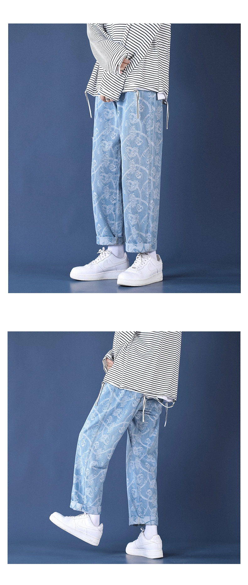 Wide Leg Jeans Spring/Fall 2021 Straight Pants for Women
