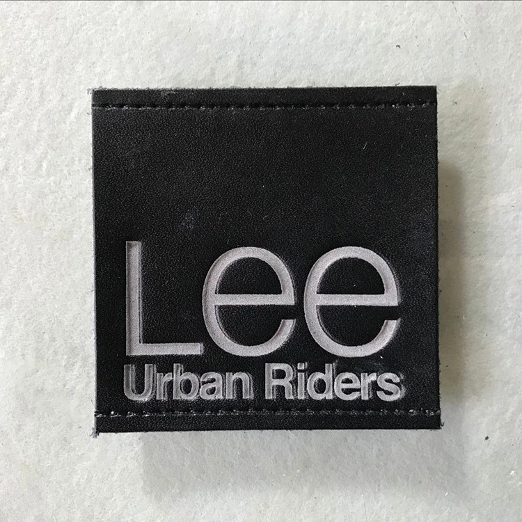 Leather Label Leather Card Embroidery Patch&Badge Embroidery