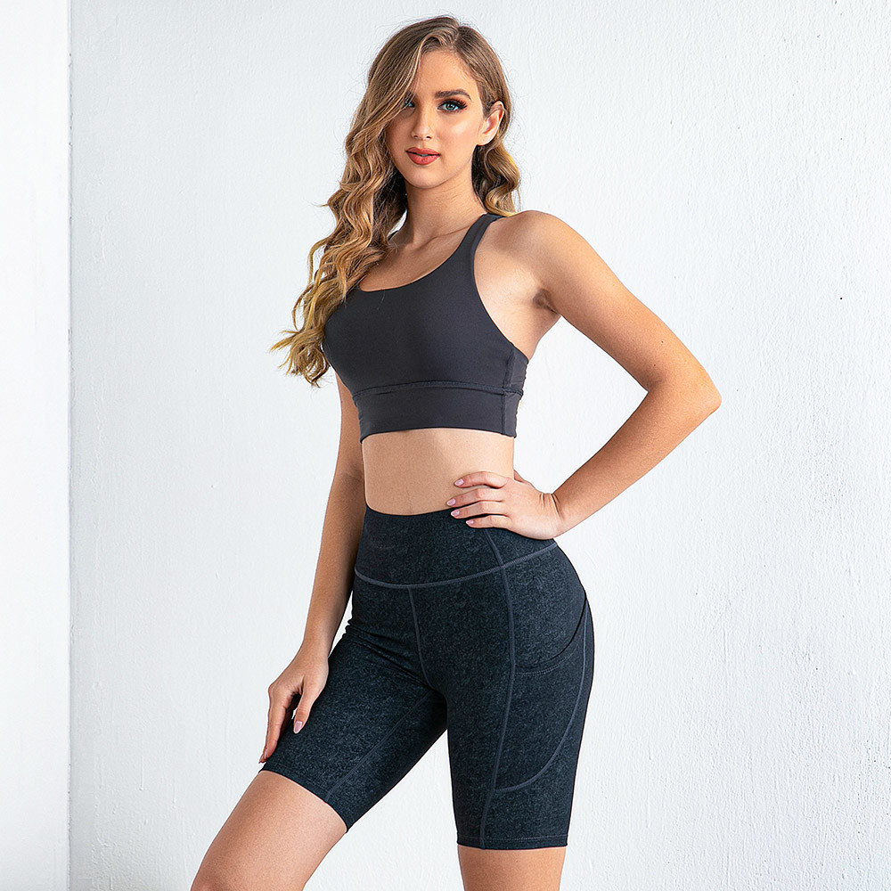 Private Label New Design Clothes Women Bra and Leggings Sport Fitness Custom Workout Yoga Short Set