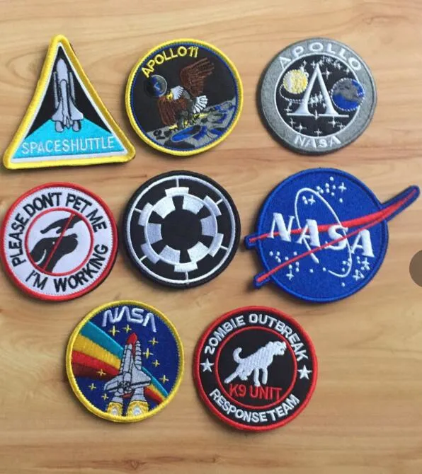 Nasa Decorative Embroidery Patches for Clothing, Hats and Backpacks