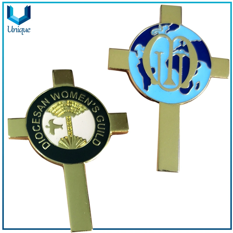 Customize 3D Award Badge, 3D Coin Badge, Souvenir Insignia, Die Cast 3D Lapel Pin in Gold