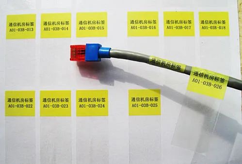Custom Cable Label Sticker Tags Maker, Cable Tie Label