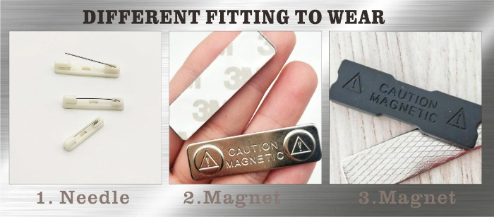 Fridge Magnet Acrylic Transparent Name ID Badge Bag Decorative Plate