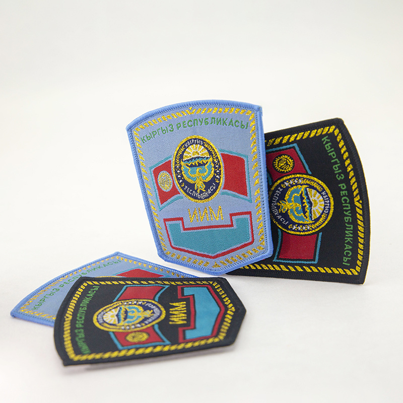 Custom Garment Accessories Uniform Fabric Woven Badge