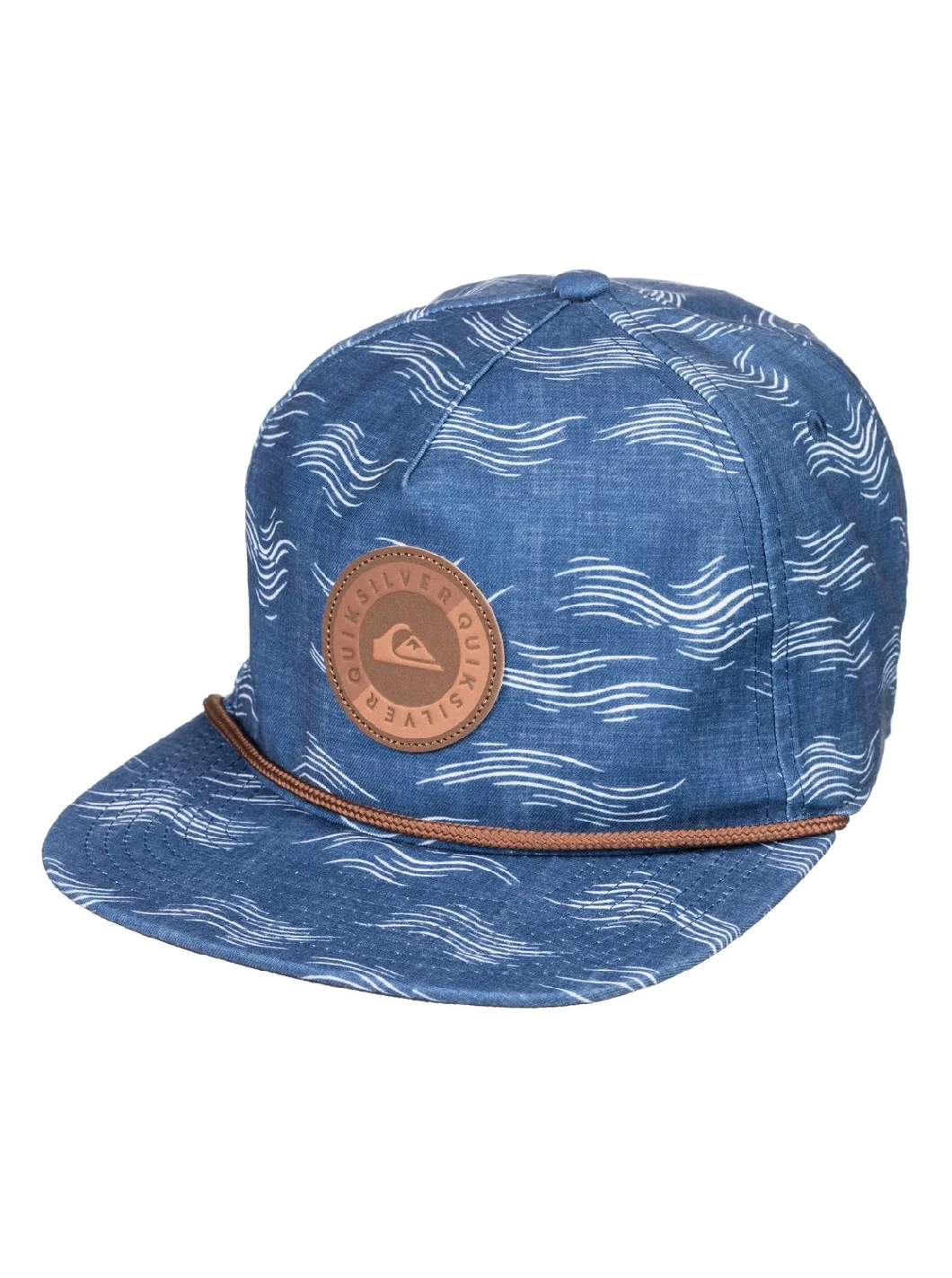 All-Over Printing 5 Panel Snapback Hat with Leather Patch