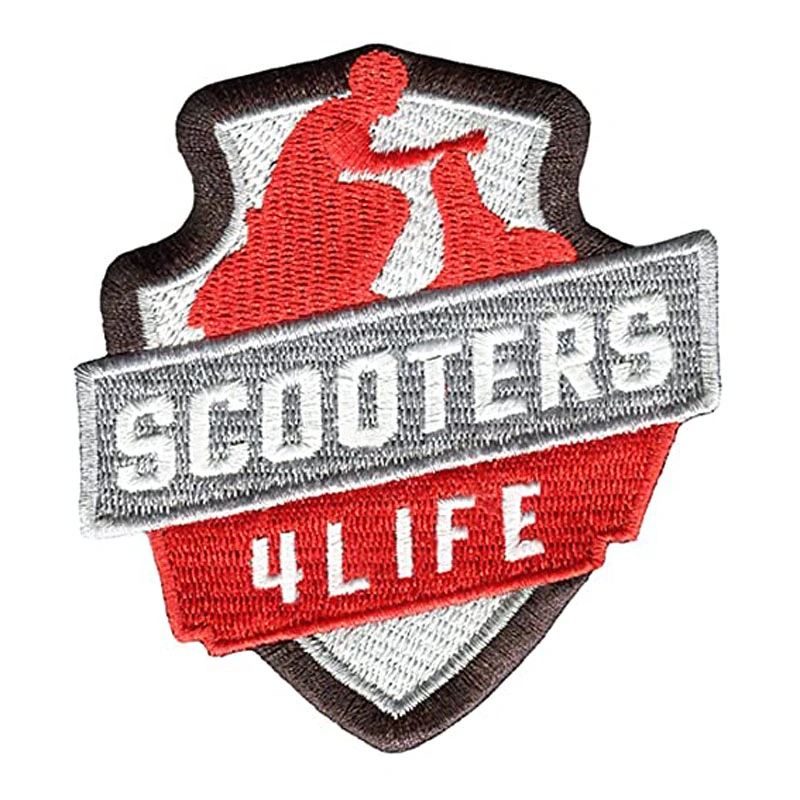 Embroidered Scooter Emblems Sports Club Patches for Clothing