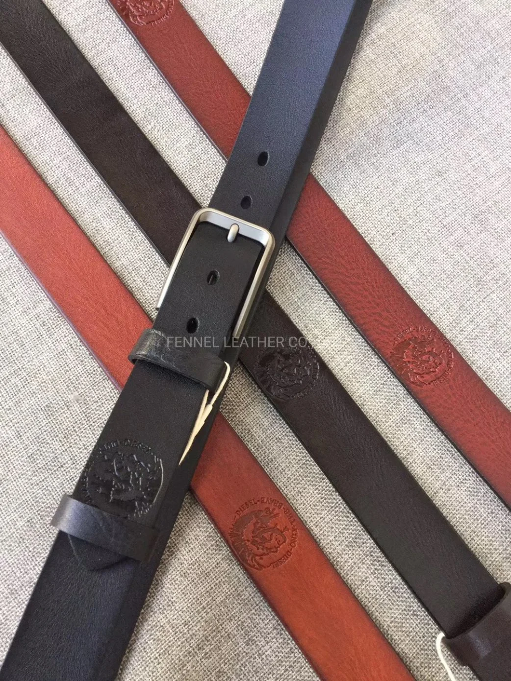 Original Cow Leather with Embossed Pattern (E3519)