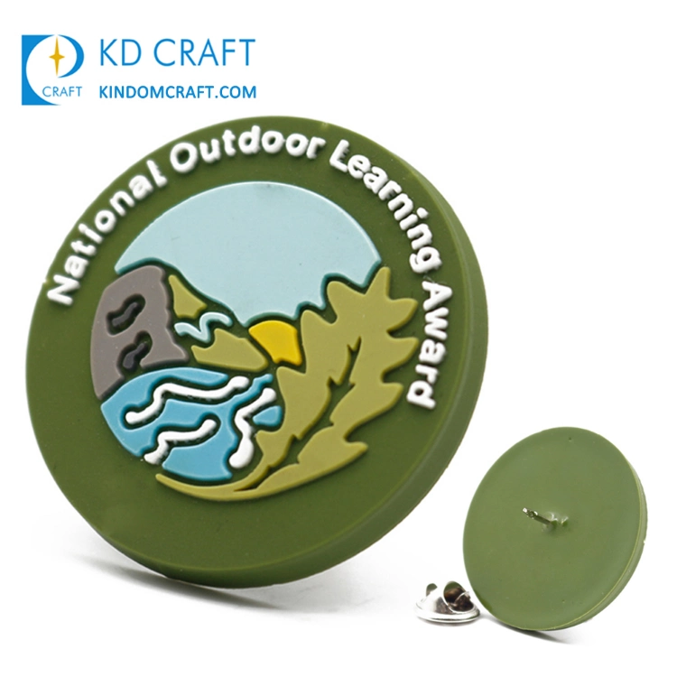 Manufacturer Cheap Custom Embossed 3D Eco-Friendly Private Label Soft PVC Rubber Patch Silicone Badge for Clothing