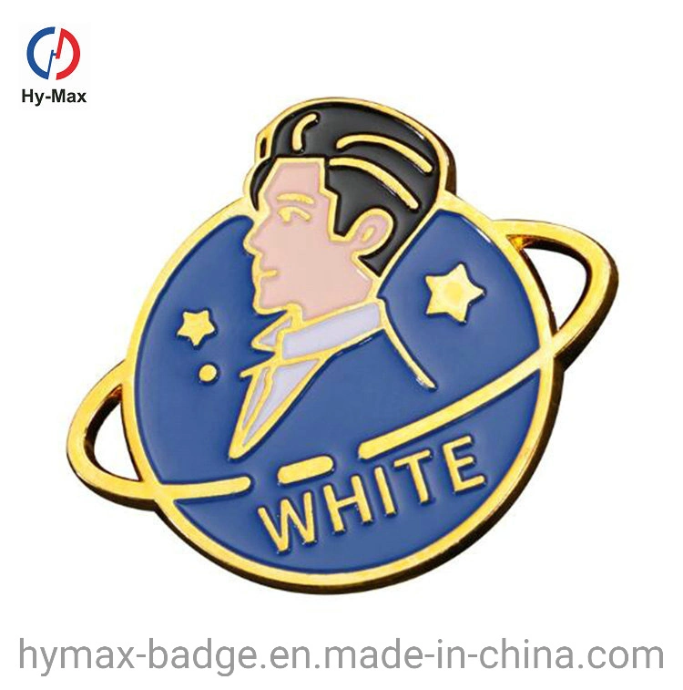 Wholesale Manufacturer Custom Cheap Metal Name Logo Soft Hard Enamel Pop Button Pin Lapel Badge