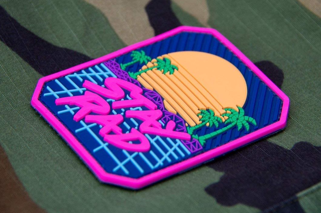 Custom Logo 3D Embossed PVC Rubber Badge Silicone Patch