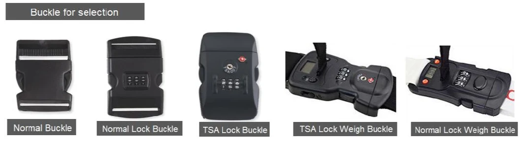 Printing or Woven Luggage Strap with Lock/Tsa Lock Luggage Belt
