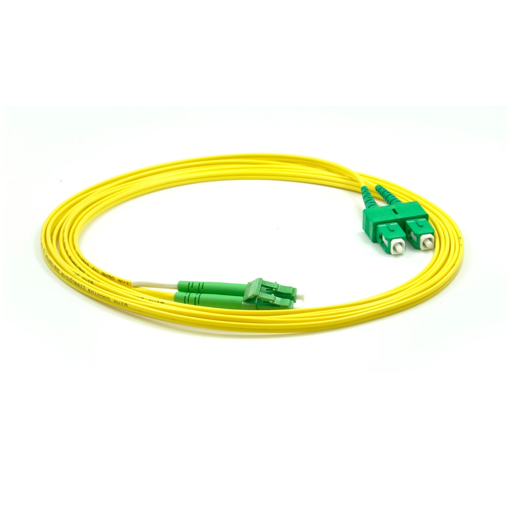Fabric Patch Cord Cable with Connects Sc, LC, FC, St, MTRJ, MPO, etc.