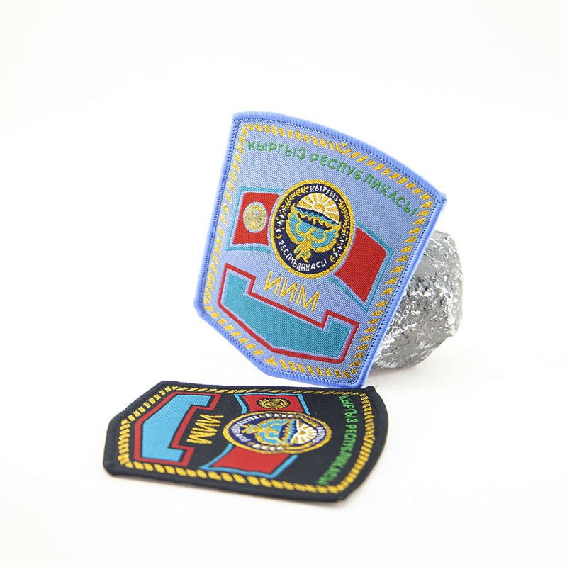 Custom Garment Accessories Uniform Fabric Woven Badge