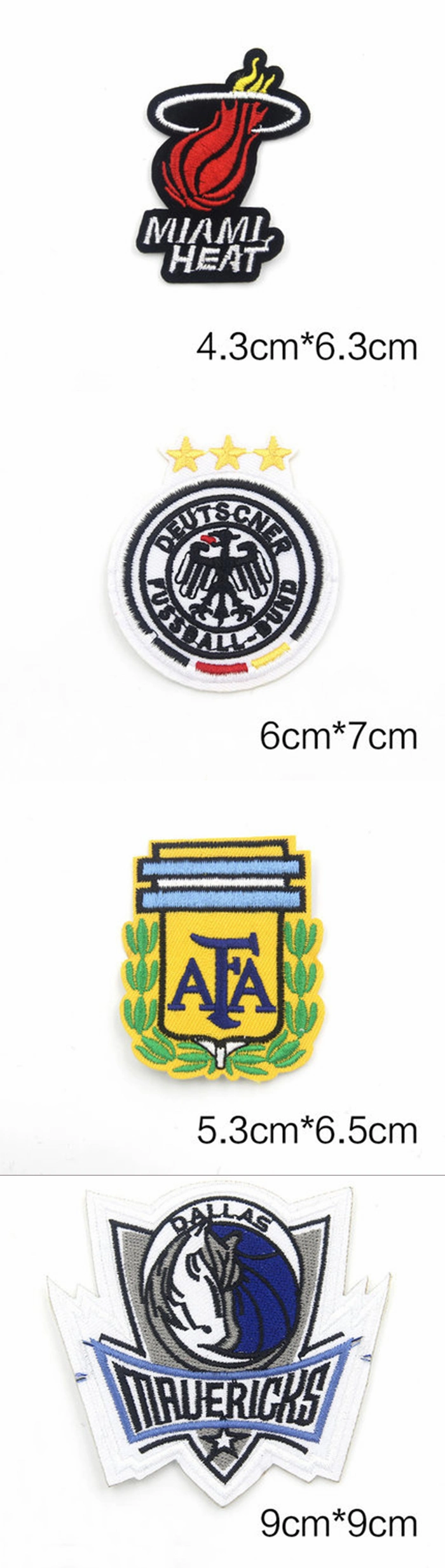 Customized Embroidery Badges for Team Clubs, Costumes and Hats, etc