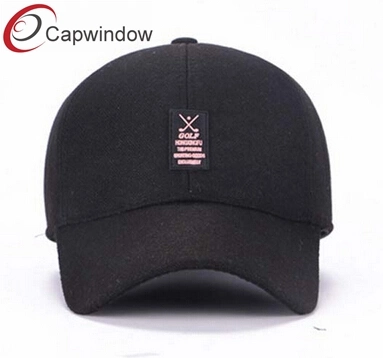 Baseball Cap with Custom Rubber Patch and Metal Adjustable Buckle