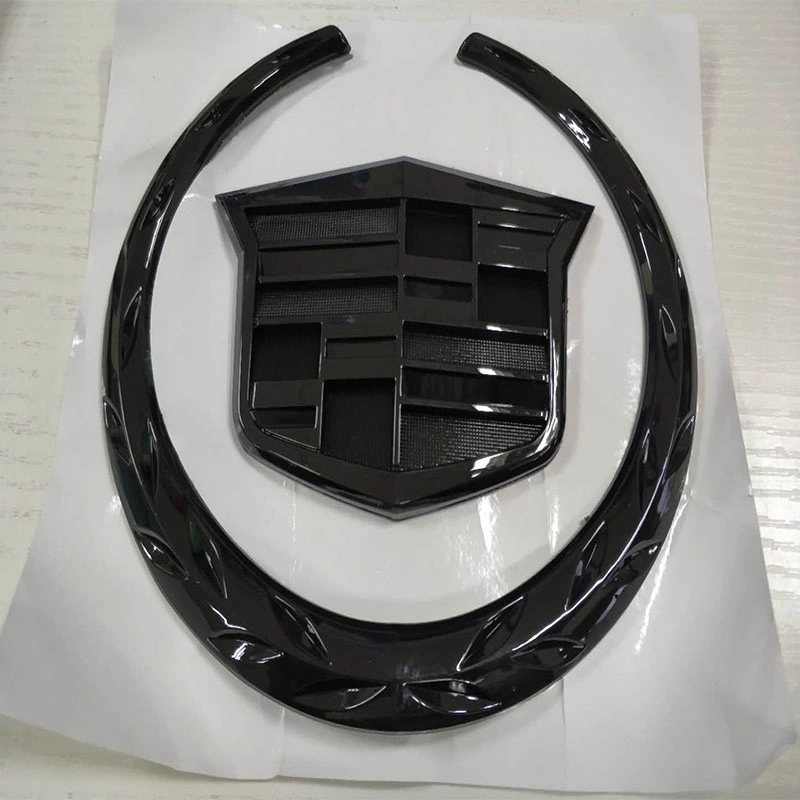 3D Car Black Crest Logo Front Trunk Emblems
