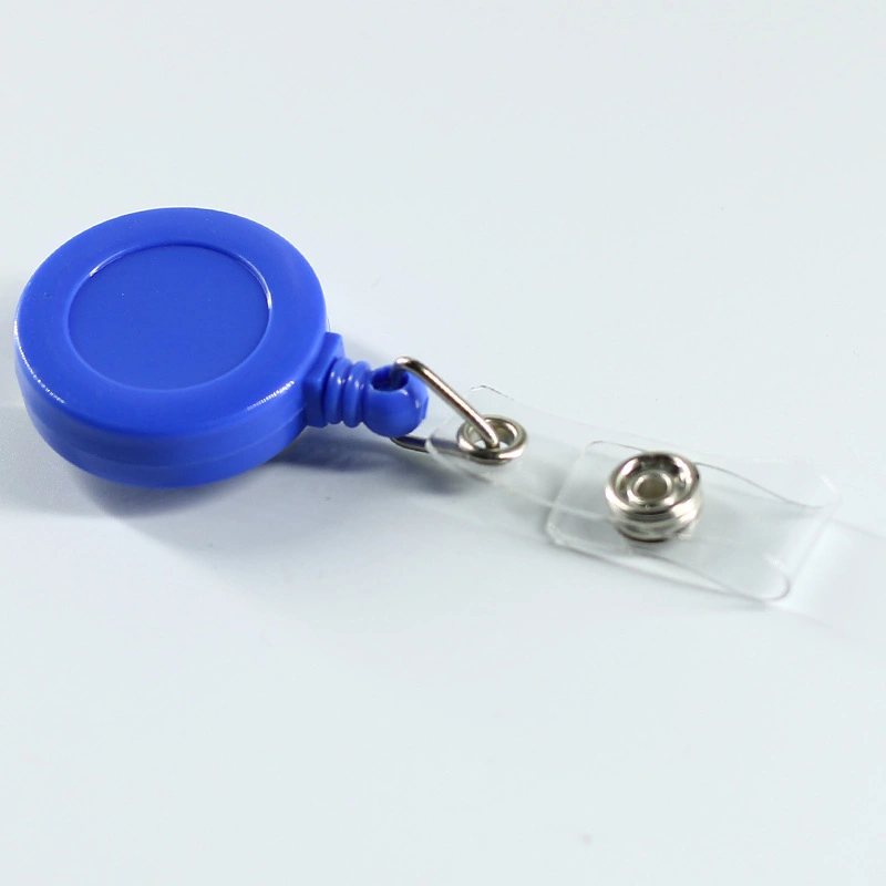 Daily Appliance Round Shape Epoxy Logo Retractable Pull Badge Reel