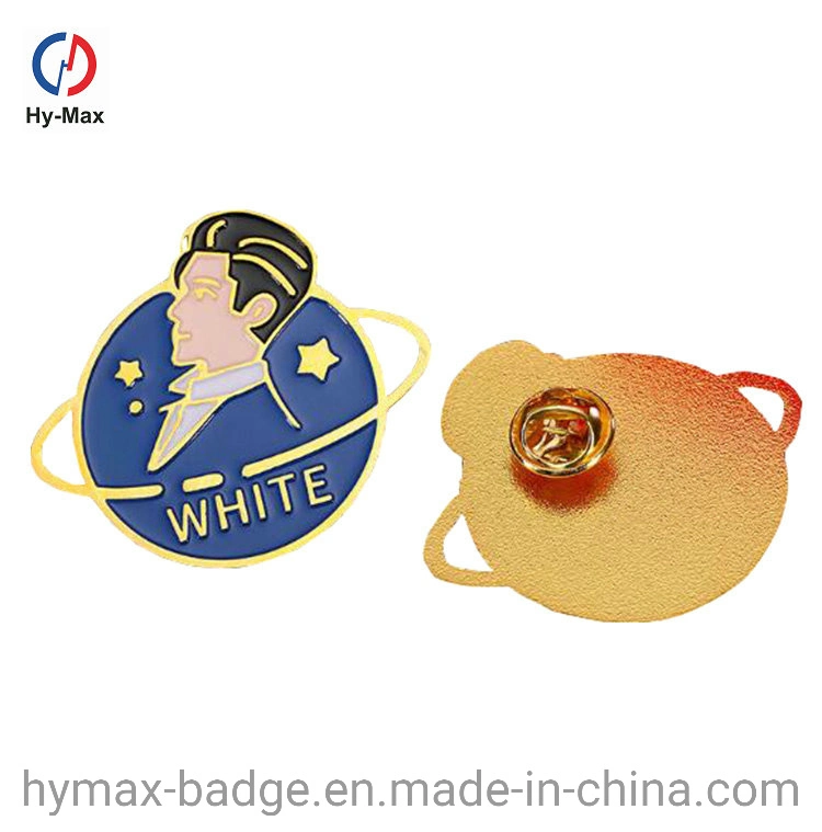 Wholesale Manufacturer Custom Cheap Metal Name Logo Soft Hard Enamel Pop Button Pin Lapel Badge