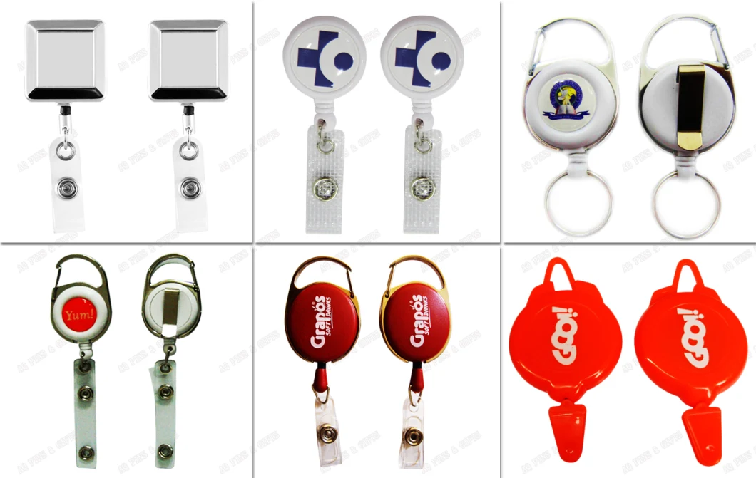 Chinese Supplier Custom Offset Printing Safety Round Nylon S with Badge Reel