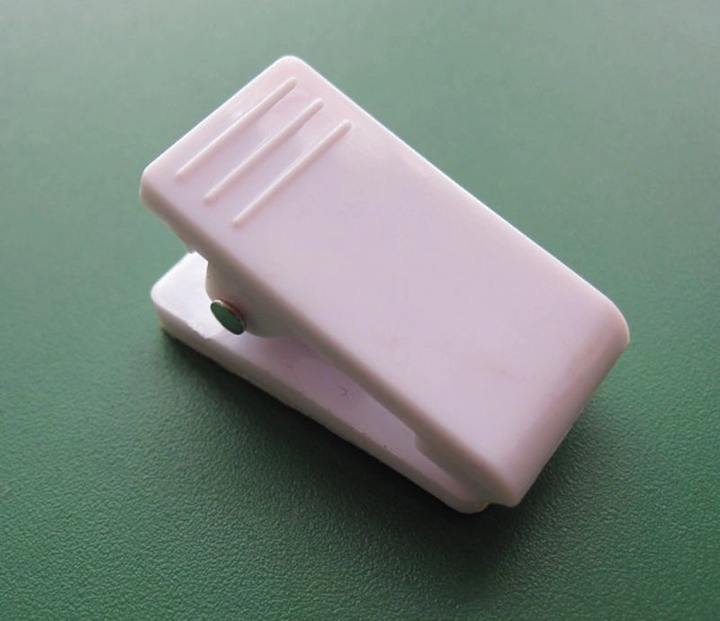 Pressure-Sensitive Plastic ID Card Name Badge Clips with Sticky Pad