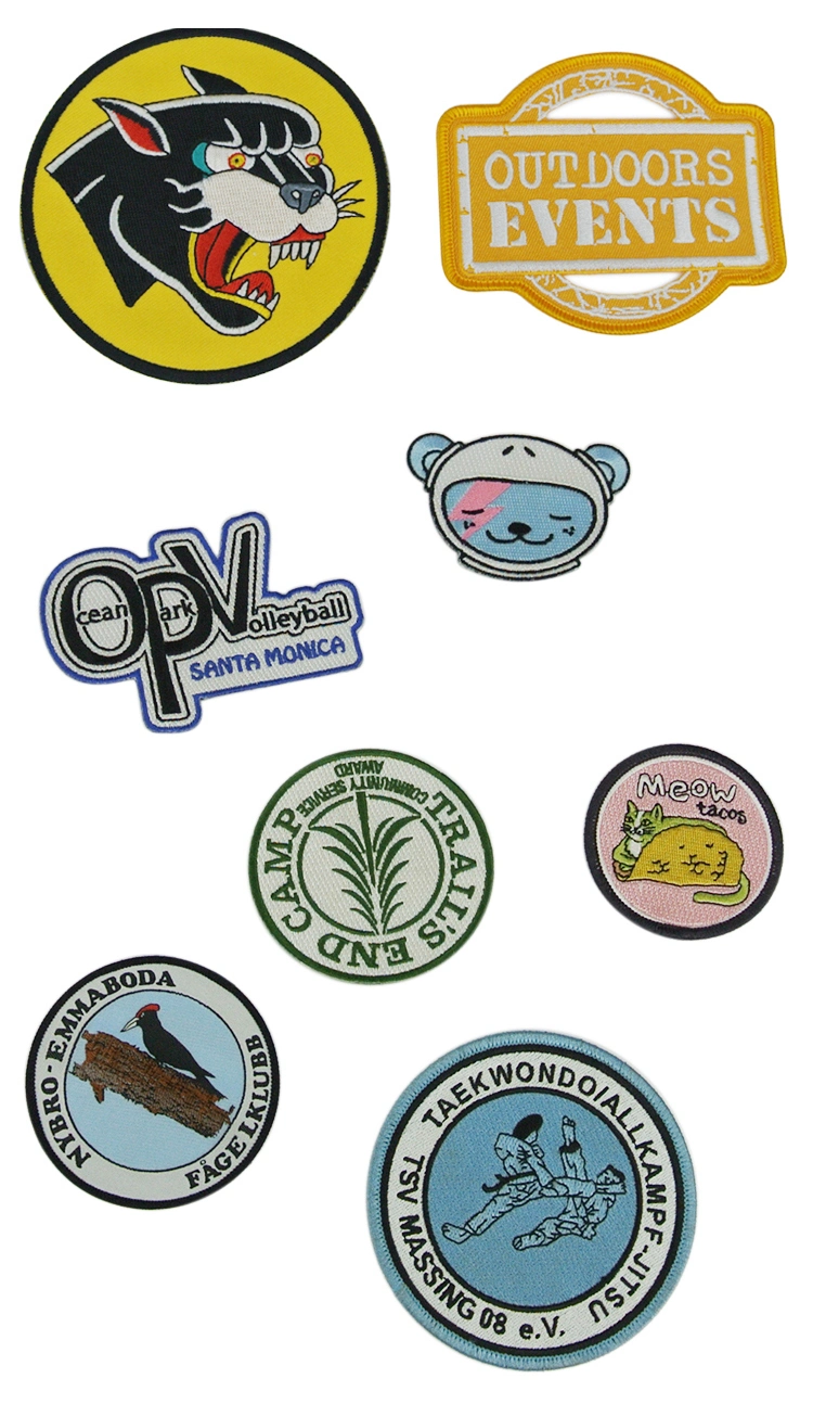 Wholesale Custom Embroidery Iron on Patch for Sport Soccer Team Patches Badge